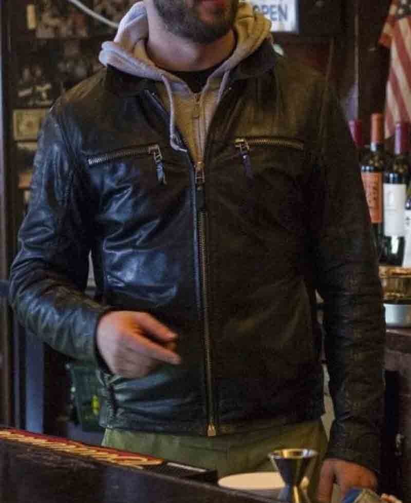 Matthias Schoenaerts The Drop Black Leather Jacket